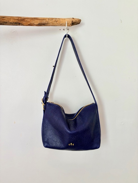 Portland Leather Handbags - Portland Leather Slouchy Shoulder Bag in cobalt (small) Like New! Charm included